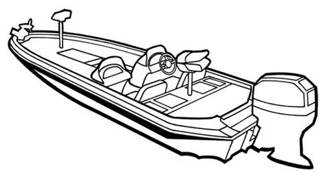 Bass Boat Coloring Pages | Bass boat, Boat drawing, Coloring books