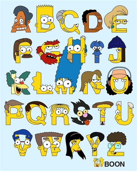 S is for Simpsons. | Alphabet art print, Alphabet art, The simpsons