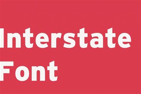 Interstate Font Free Download