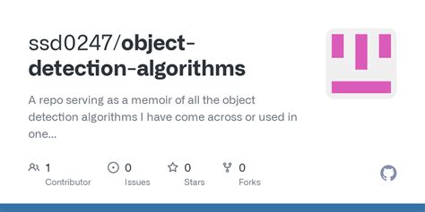 GitHub - ssd0247/object-detection-algorithms: A repo serving as a ...