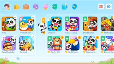 Baby Bus Game for Kids! Weather !Ants! Sea Animals !Baby Panda - YouTube