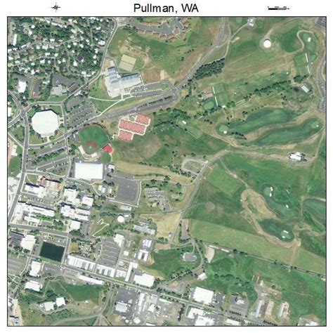 Aerial Photography Map of Pullman, WA Washington