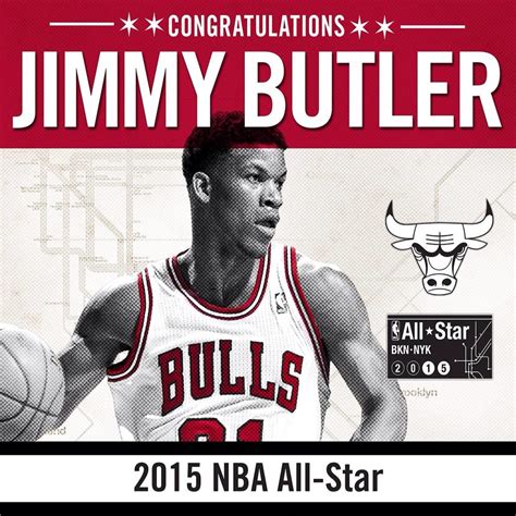 CONGRATULATIONS JIMMY BUTLER 2015 NBA All-Star Chicago Sports Teams ...