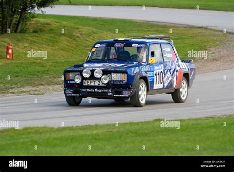 Veteran Fiat Abarth Rally Car on Track at Oulton Park Motor Racing ...