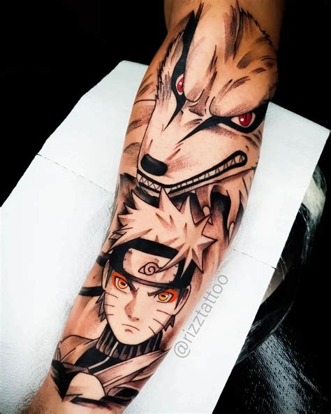 Best tattoos & drawings 🇪🇸🇬🇧🇯🇵 on Instagram: “Naruto & Kurama by ...