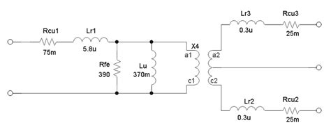 The simulation model of carried out pulse transformer | Download Scientific Diagram