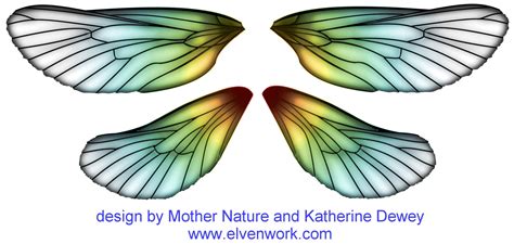 Fairy Wing Designs by Katherine Dewey | Fairy wings, Wings design, Wings