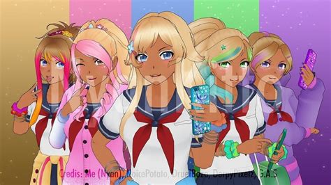 Bullies de yandere simulator | Piadas com fotos, Desenhos, Fotos