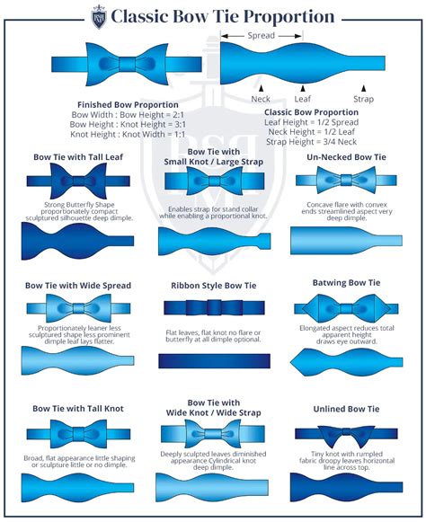 Different Bow Tie Styles