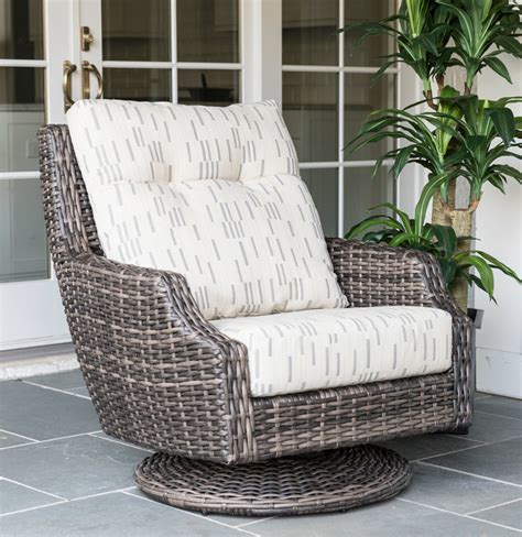 High Back Wicker Swivel Rocker Patio Chairs ~ Outdoor Rocker Patio ...