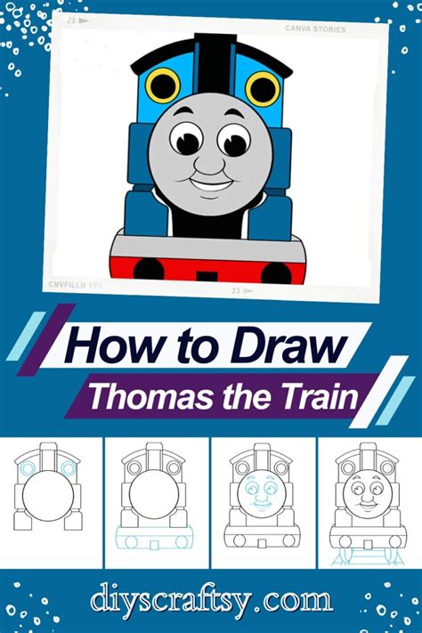15 Train Drawing Ideas - A Step by Step Tutorial - DIYsCraftsy