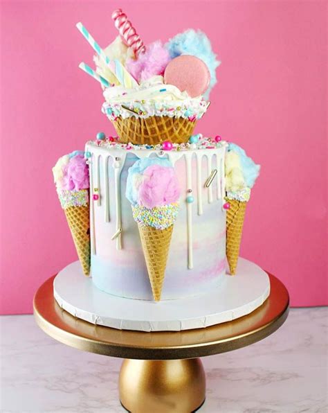 11 Creative Ice Cream Cakes | Ice cream party cake, Ice cream birthday ...