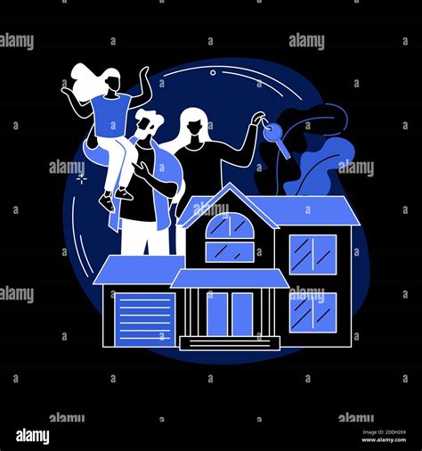 Family house abstract concept vector illustration Stock Vector Image & Art - Alamy