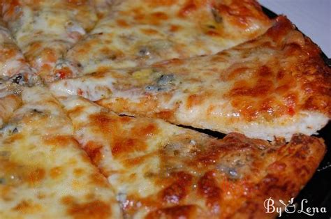 Pizza Quattro Formaggi (Four Cheese Pizza Recipe) - ByLena.com