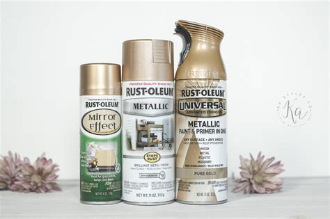 Rust-Oleum Metallic Spray Paints - Sprinkled and Painted at KA Styles.co