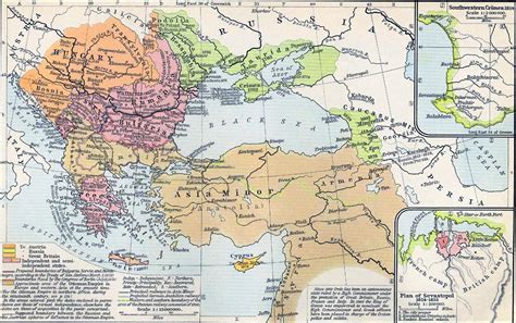 Map of the Ottoman Empire Dismemberment 1683-1908