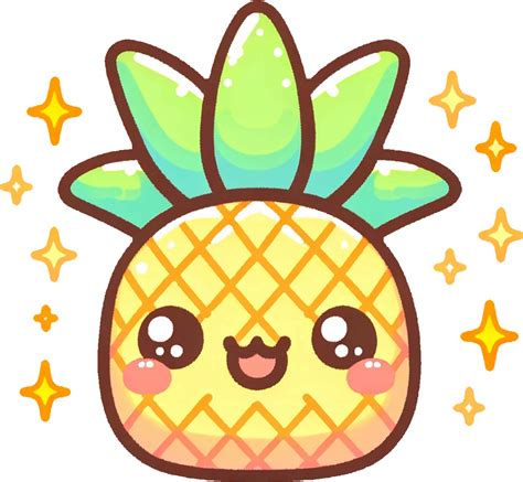 AI generated Kawaii Fruits cartoon clipart illustrations. This versatile design is ideal for ...