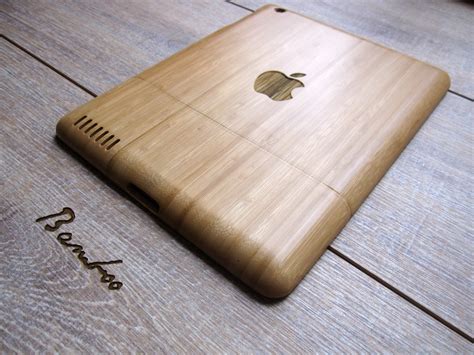 Ipad 4 case wooden cases walnut or bamboo wood apple