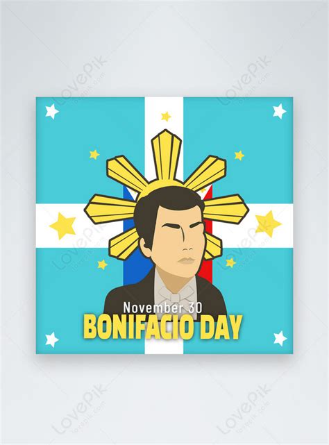 Bonifacio day bonifacio day blue and white rectangular cross template image_picture free ...