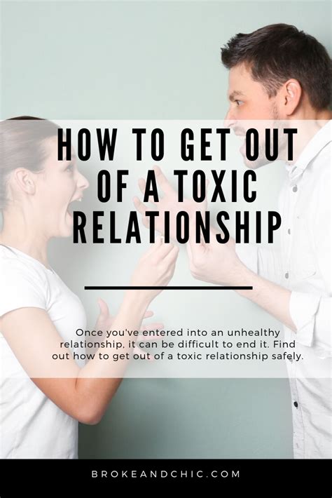 How to Get out of a Toxic Relationship - Broke and Chic