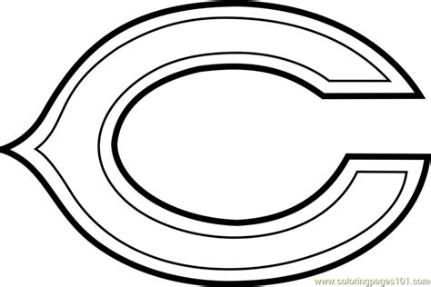 Chicago Bears Logo Coloring Page for Kids - Free NFL Printable Coloring ...