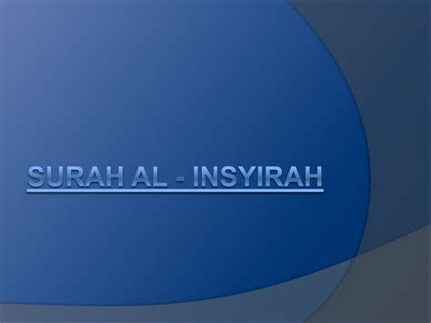 Surah Al-insyirah | PPT