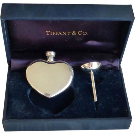 TIFFANY & Co. Sterling Heart Perfume Bottle & Funnel : Seasons Past ...