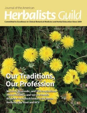 The Journal of the American Herbalists Guild promotes, reports and ...