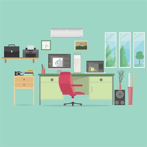 Free Vector | Office background design