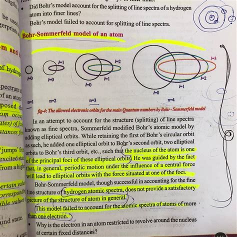 Structure of atom Bhor sommerfeld model of an atom - Brainly.in