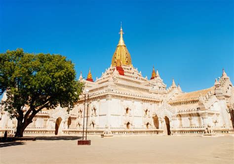 Ananda Pagoda in Bagan Myanmar Stock Photo - Image of exterior, tourism ...