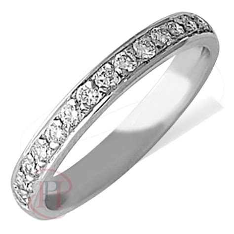 Palladium Diamond Wedding Ring 3mm Wide | Palladium wedding band, Palladium wedding ring ...