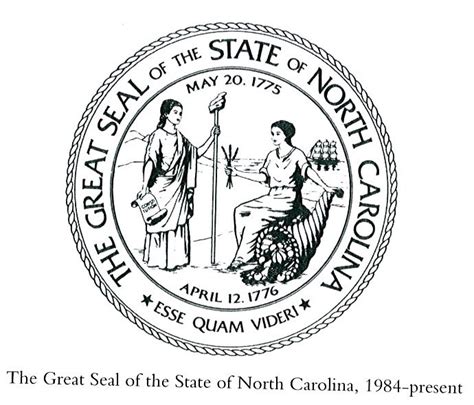 Timeline - The History of the Great Seal of the state of North Carolina