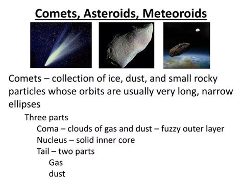 PPT - Comets, Asteroids, Meteoroids PowerPoint Presentation, free ...