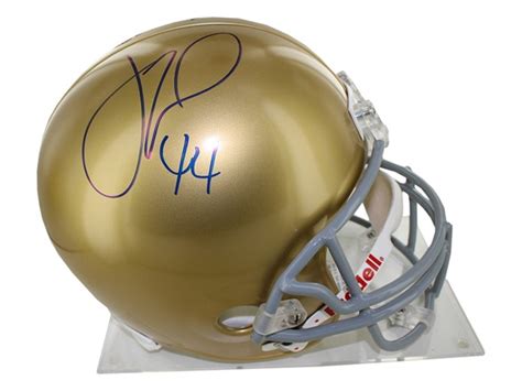 Justin Tuck Signed Notre Dame Helmet