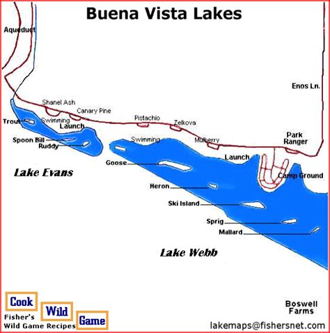 Buena Vista Lakes Map • mappery