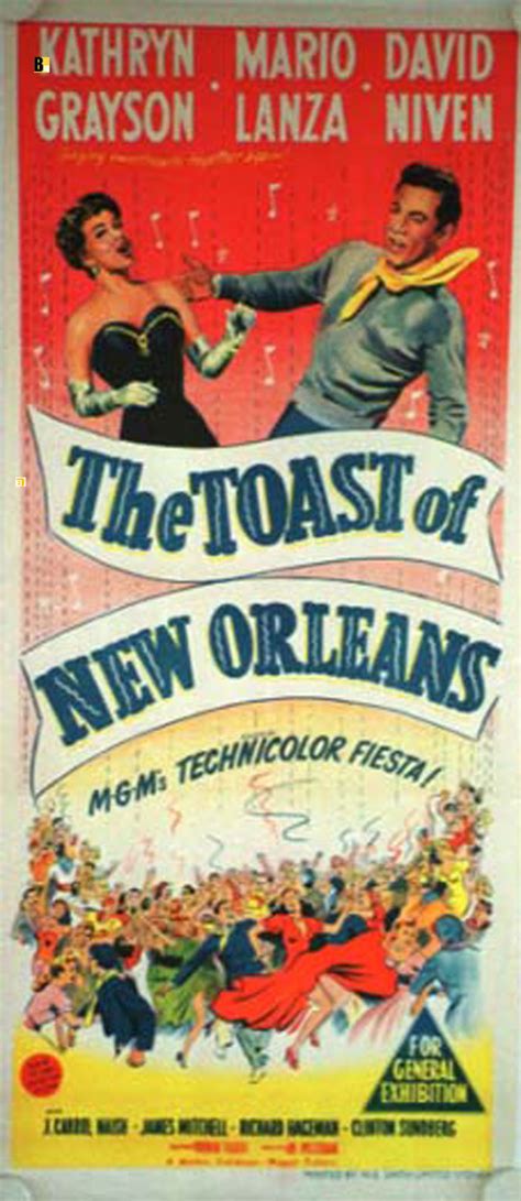 "TOAST OF NEW ORLEANS, THE" MOVIE POSTER - "THE TOAST OF NEW ORLEANS ...