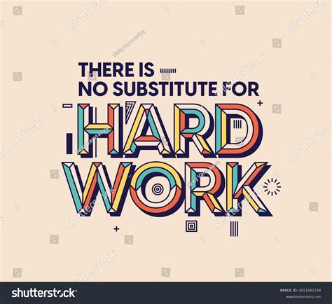 Hard Work Quote Modern Typography Design Stock Vector (Royalty Free) 2051061338 | Shutterstock