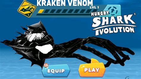 Hungry Shark Evolution - SuperHero Mod - KRAKEN VENOM - All 23 Sharks ...