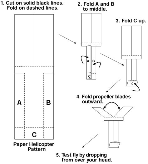 Paper Helicopter Printable - Printable Word Searches