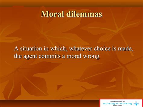 Moral dilemmas