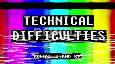 Technical Difficulties Warning Message On Broken TV Screen,, 46% OFF