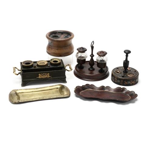 Six Antique Desk Accessories (Lot 454 - The Caroline Faison Antiques CollectionApr 1, 2021, 10:00am)