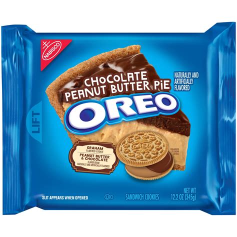 Nabisco Oreo Chocolate Peanut Butter Pie Sandwich Cookies, 12.2 Oz ...