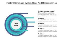 Incident Command System Roles And Responsibilities Ppt Powerpoint ...