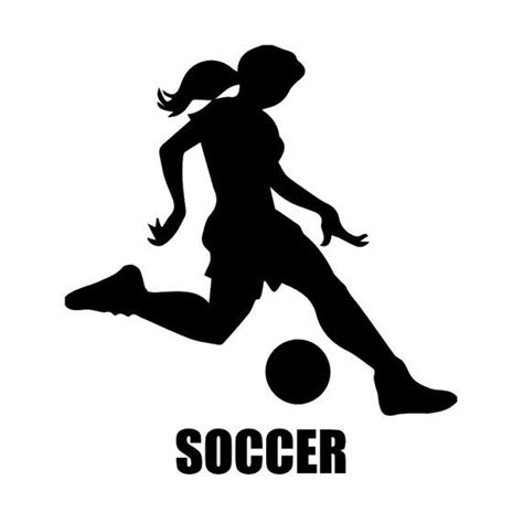 Custom Girl's Soccer Silhouette Wall Graphic FREE SHIPPING | Soccer silhouette, Soccer, Girls soccer