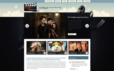 Movie Website Template #25353 - TemplateMonster