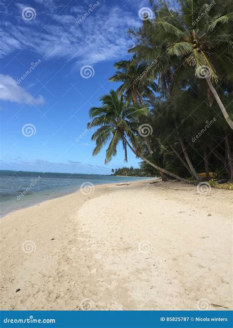 Muri beach stock image. Image of muri, sand, beach, rarotonga - 85825787