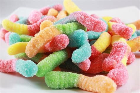 Sour Gummy Worms 1/2 lb - Big Bear Chocolates