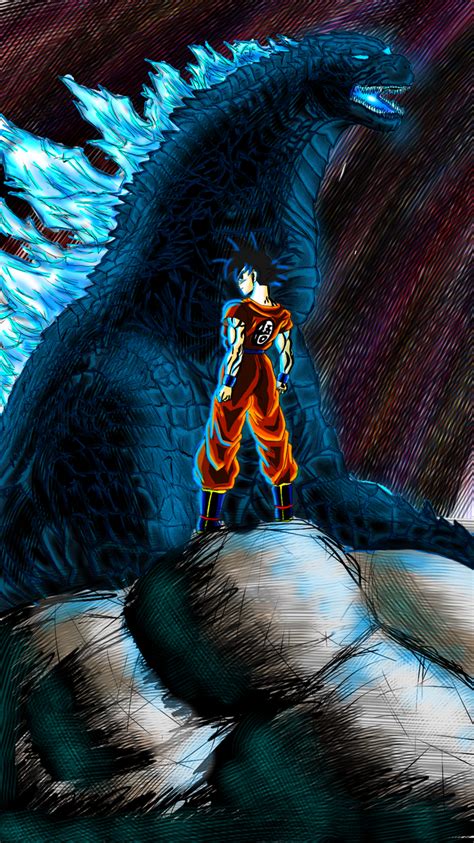 Godzilla and Goku by TITANCRY on DeviantArt